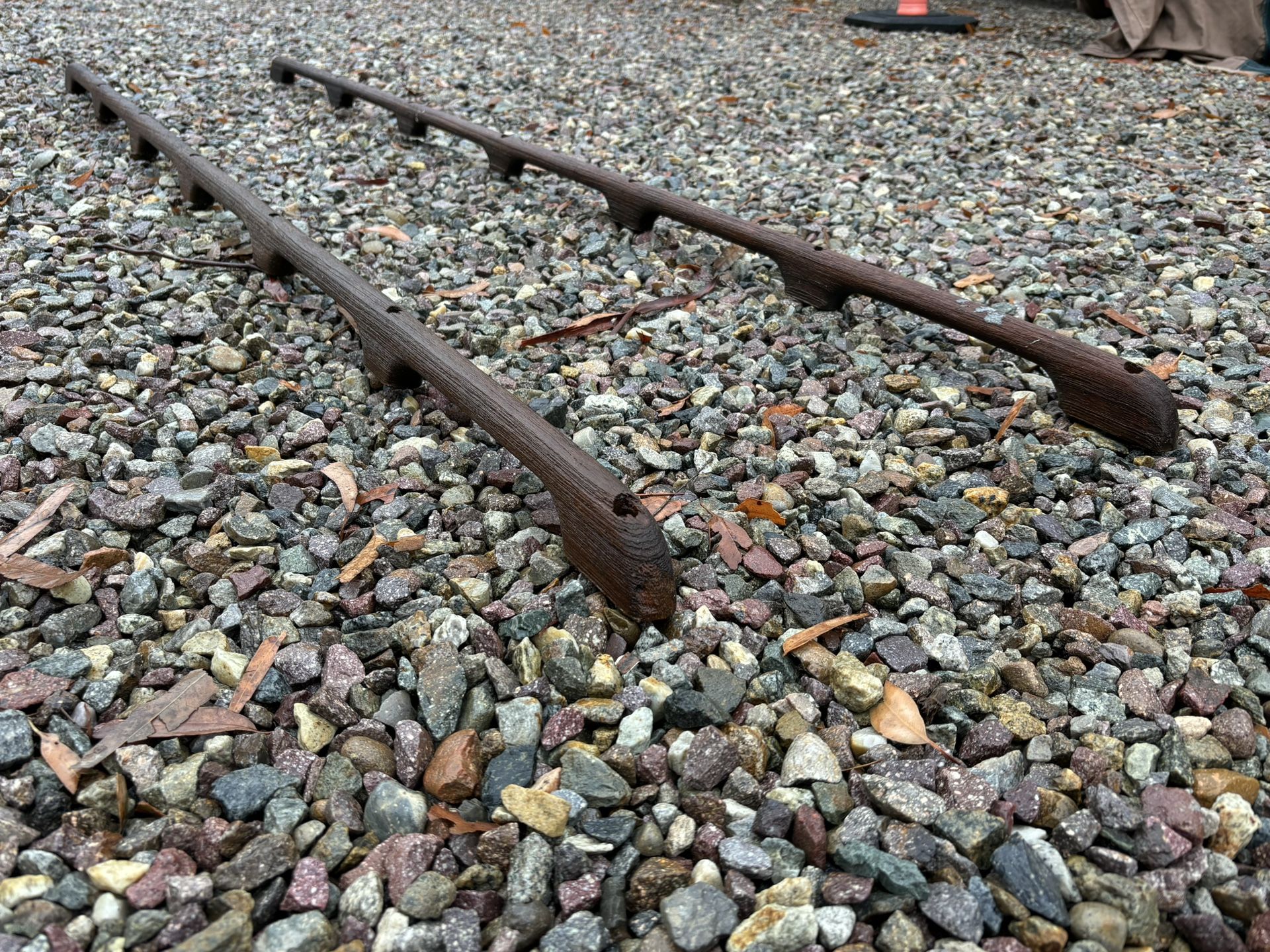 Large Teak Deck Grab Rails