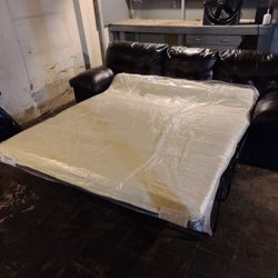 Leather Sleeper Sofa!