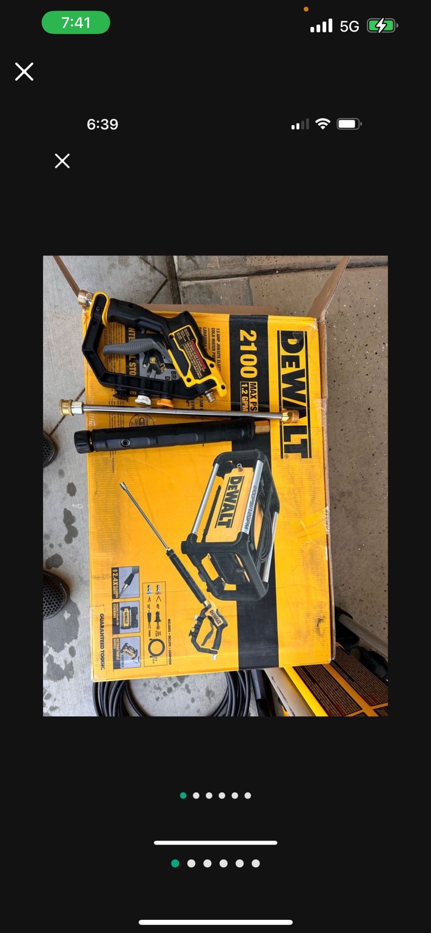 DEWALT ELECTRIC PRESSURE WASHER