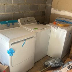 Washer, dryers refrigerators, air conditioning units for outside with the condenser dishwasher