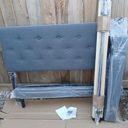 New Beautiful Full Size Bed Frame, No Box Spring Needed.