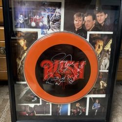 Rush Drum Head With Display Case