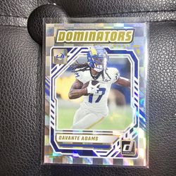DAVANTE ADAMS RAMS DOMINATORS DON RUSS PANINI NFL SPORTS CARD!