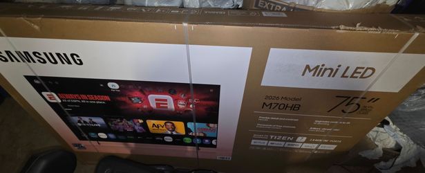 Samsung 75” M70HB Mini LED 4K UHD Smart TV 2026 Model - BRAND NEW FACTORY SEALED