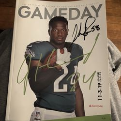 Signed Gerard Avery “Gameday” magazine 2019
