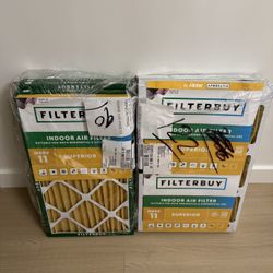 Filterbuy 12x20x1 Air Filter MERV 11 Superior Pet & Allergy Defense (4-Pack)