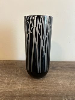 Cyan Design 10” 06000 Medium Obsidian Forest Vase - Black Tablewear Casual Dining