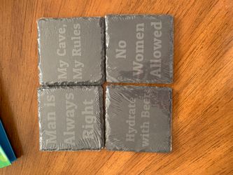 Man Hive Slate Coasters