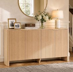 61" Fluted Sideboard Cabinet