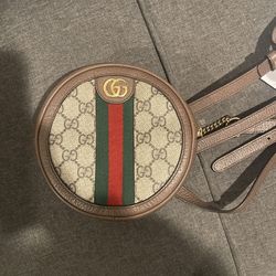 Gucci Ophidia GG Web Backpack Mini Brown Canvas