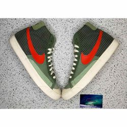 Nike Blazer Mid Patch Dutch Green 8.5 Men Preowned