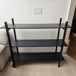 Bookshelf Black 3-Tier