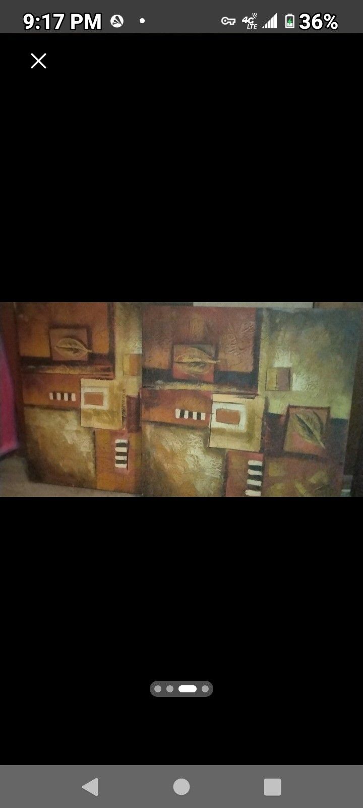 3 ABSTRACT WALL ART