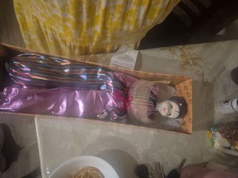 Porcelain Clown Doll in Box