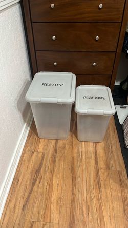 Dog food containers