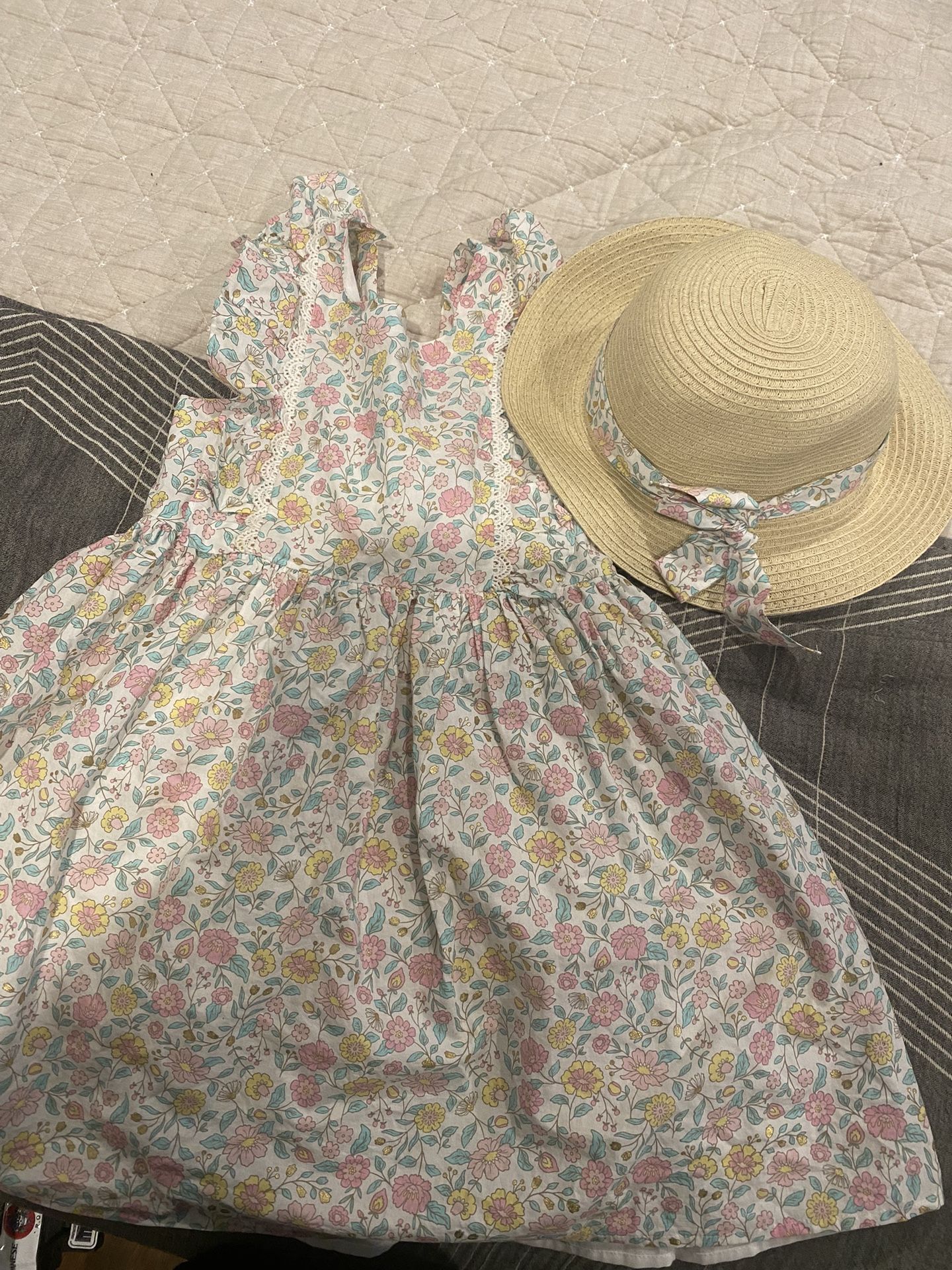 Spring Dress And Hat