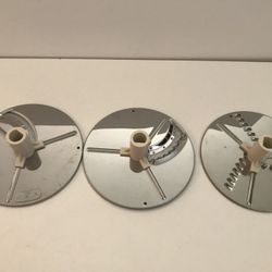Sunbeam Vista Food Processor Cutter Disk Blade Set of 3