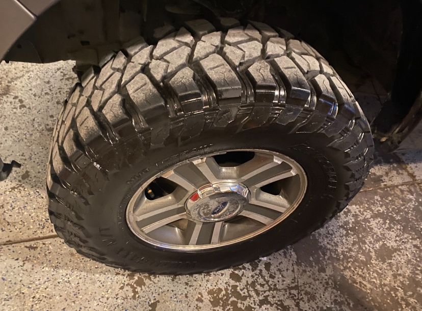 285/70/17 And Ford Stocks With Landspiders Muds