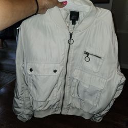 Womans Bomber Jacket Size Large Excellent Condition 