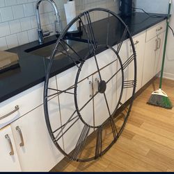 Large Metal Wall Clock 