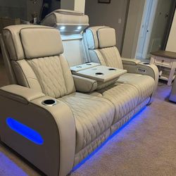 Boyington Gray Power Reclining Living Room Set