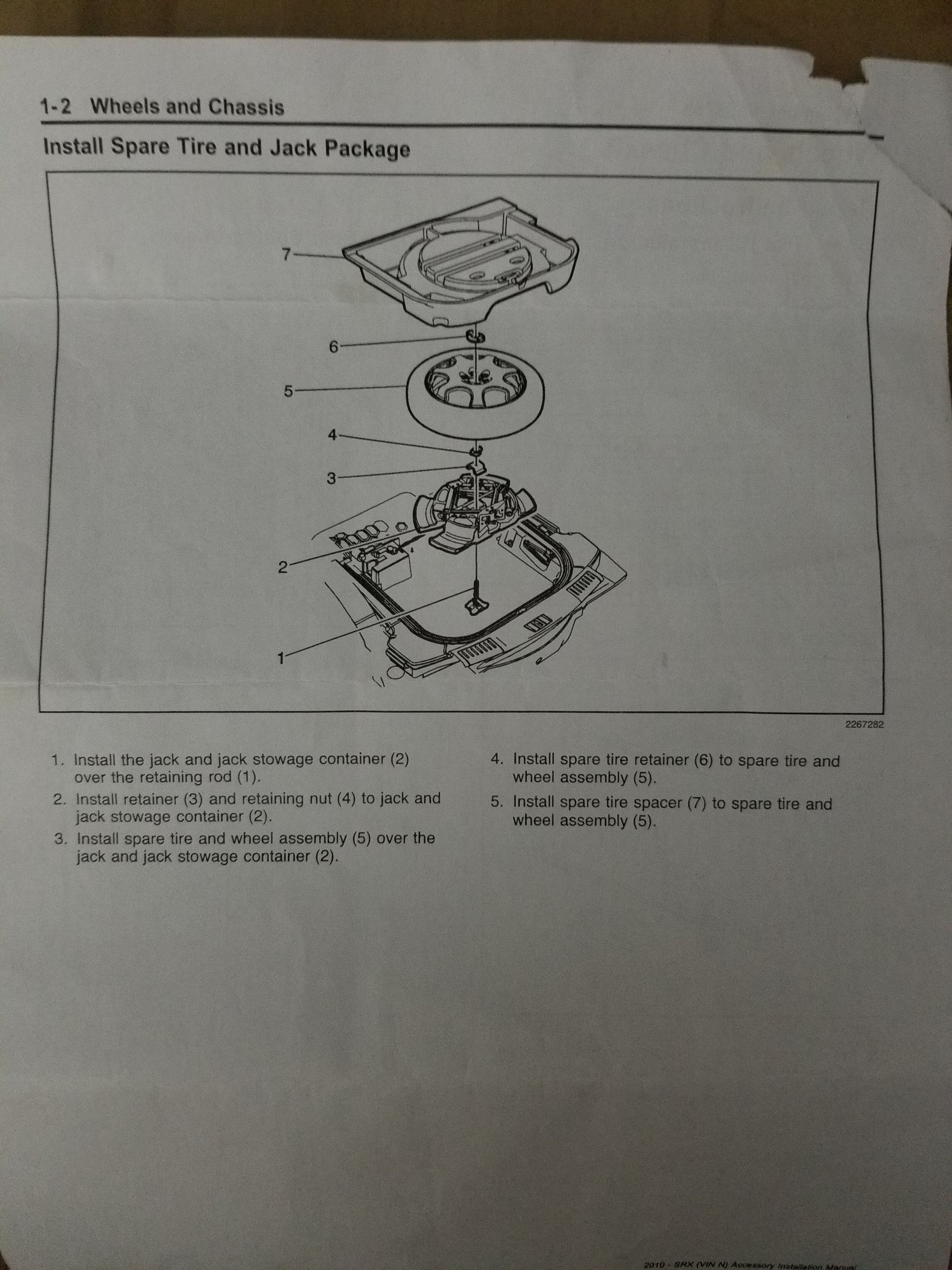 Cadillac SRX 20102015 Full Spare & Tire kit for Sale in Savannah, GA