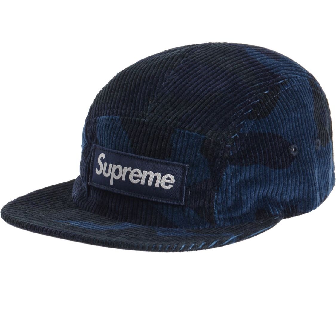 Supreme Corduroy Camp Cap - Navy