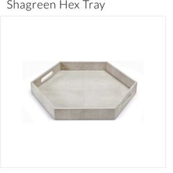 Regina Andrew Shagreen Hex Tray 