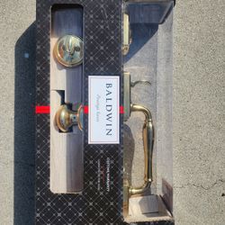 Two Gold Door Handles