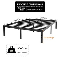 CAL KING slated bed frame