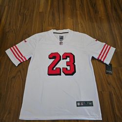 49ers McCaffrey White Throwbacks Jerseys $50ea Firm Sm Xl 2x Only 
