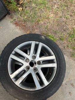 VW rims full set of 4 with decent tires