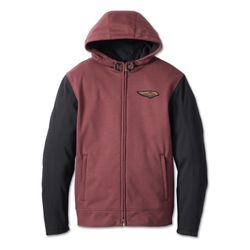 Harley Davidson 120th Anniversary Deflector Riding Hoodie Rum Raisin Men’s NWT