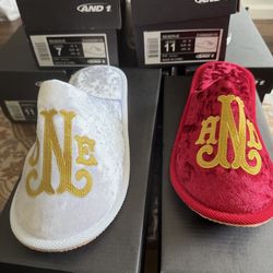 Brand New AND 1 Men's Reserve Red/Gold Slipper