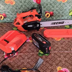 ECHO
56V 12 in. X Series Cordless Battery Top Handle Arborist Professional-Grade Chainsaw w/ 2.5Ah Battery and Rapid Charger