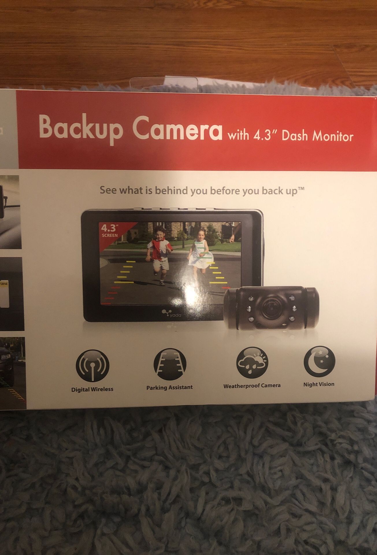 Back up camera with 4.3 dash monitor