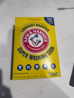 Laundry booster washing soda
