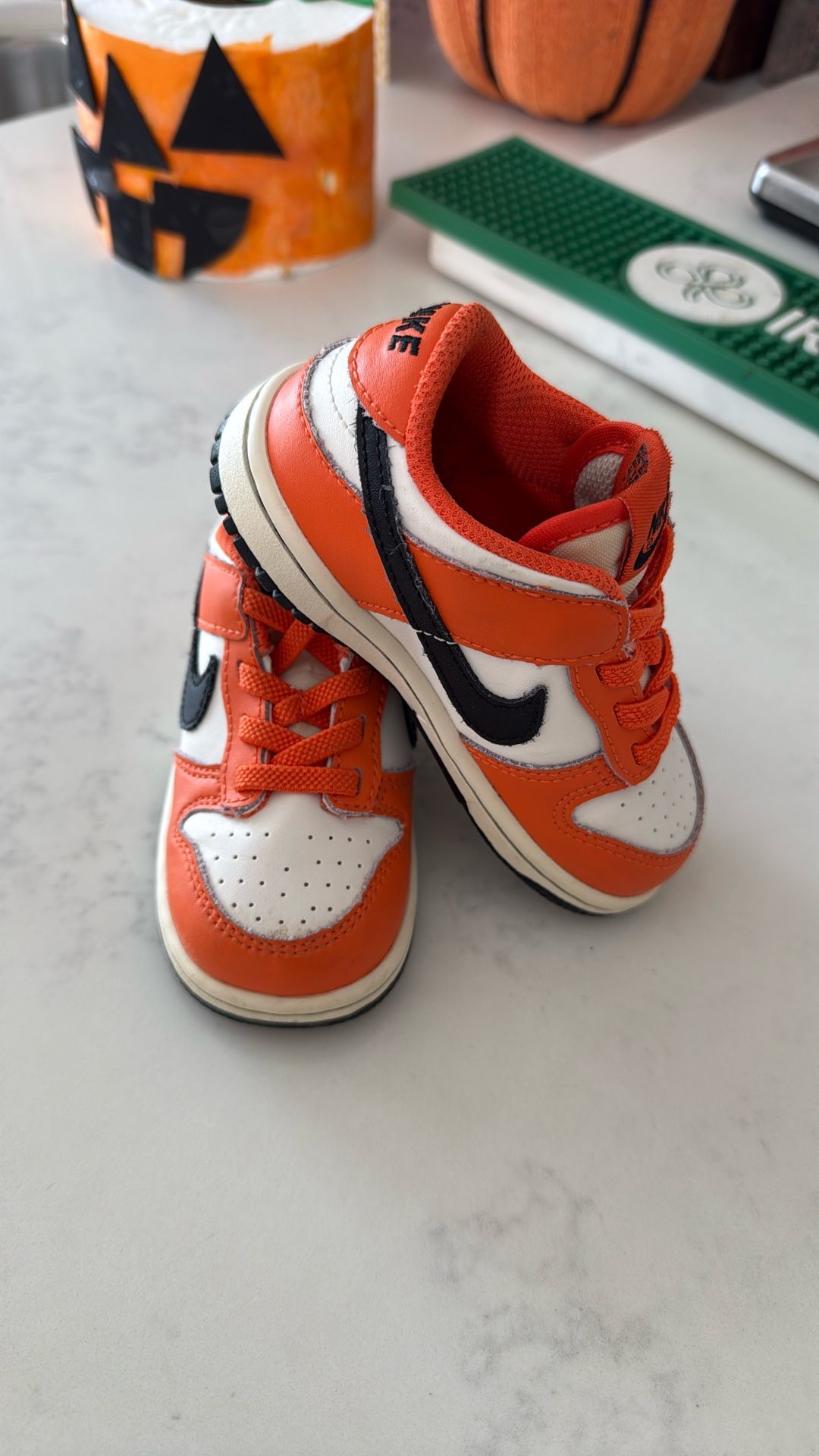 Nike-Orange/Black Toddler 7c