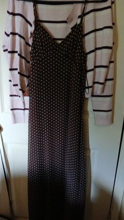 Cardigan and dress
