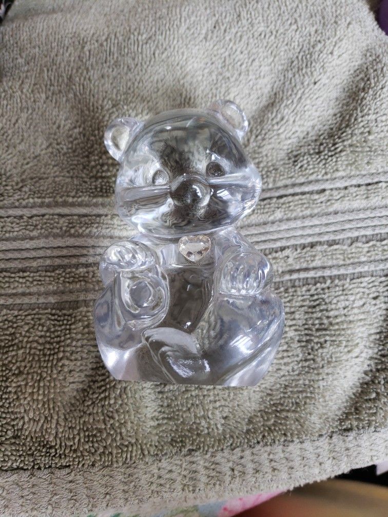 Fenton Glass April Birthday Bear