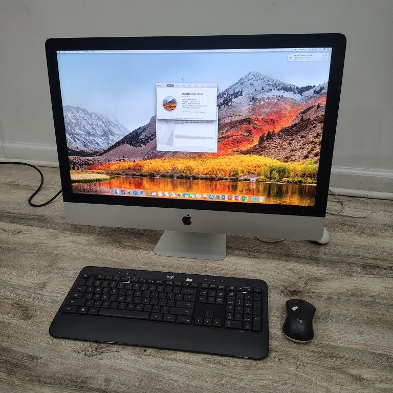 Apple iMac 27 " late 2013 Slim Intel Core i5 CPU 3.2 GHz 16 Gb Ram 256gb SSD Hard Drive Wireless Keyboard And Mouse MS office