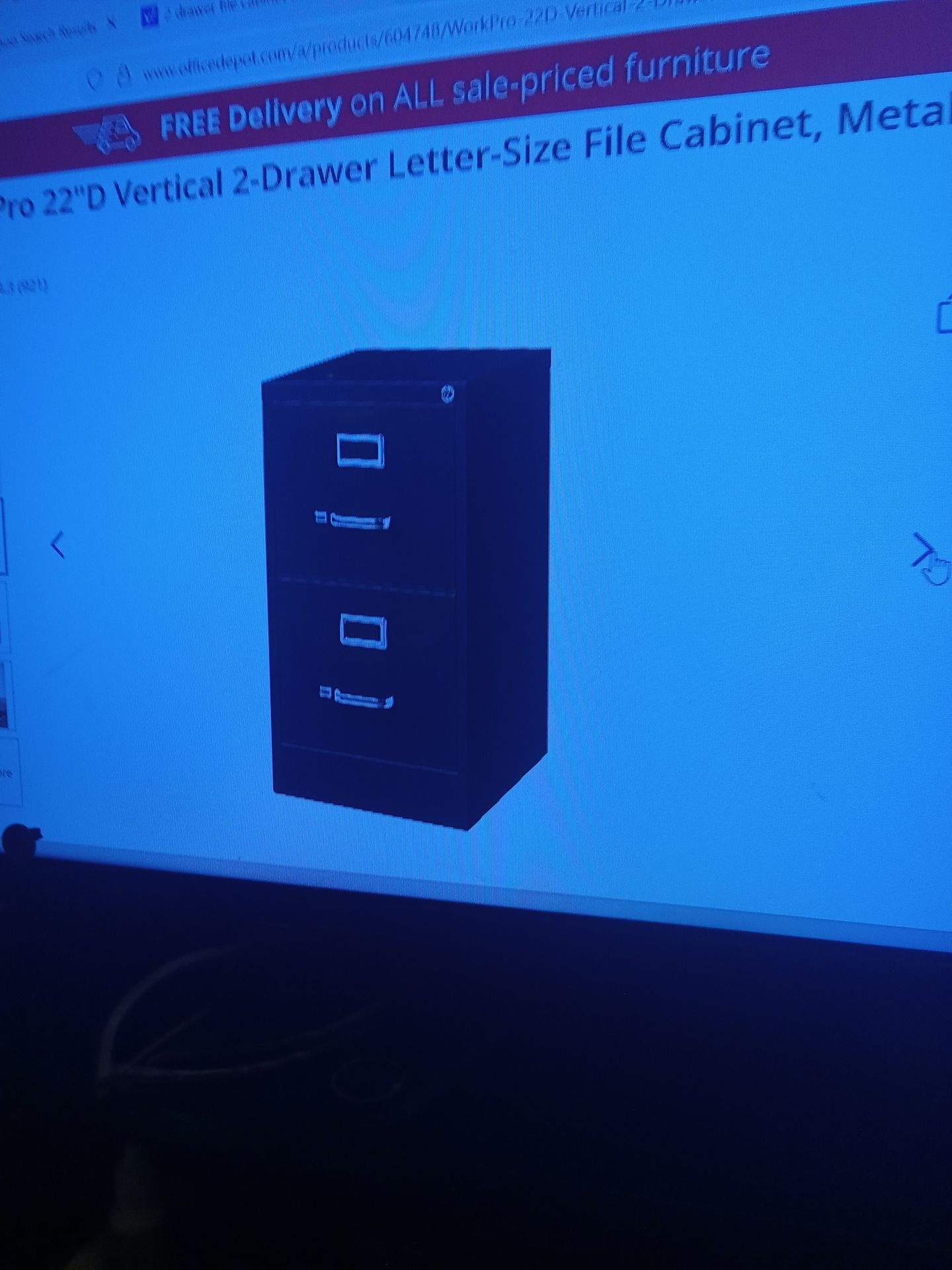 2 drawer file cabinet metal