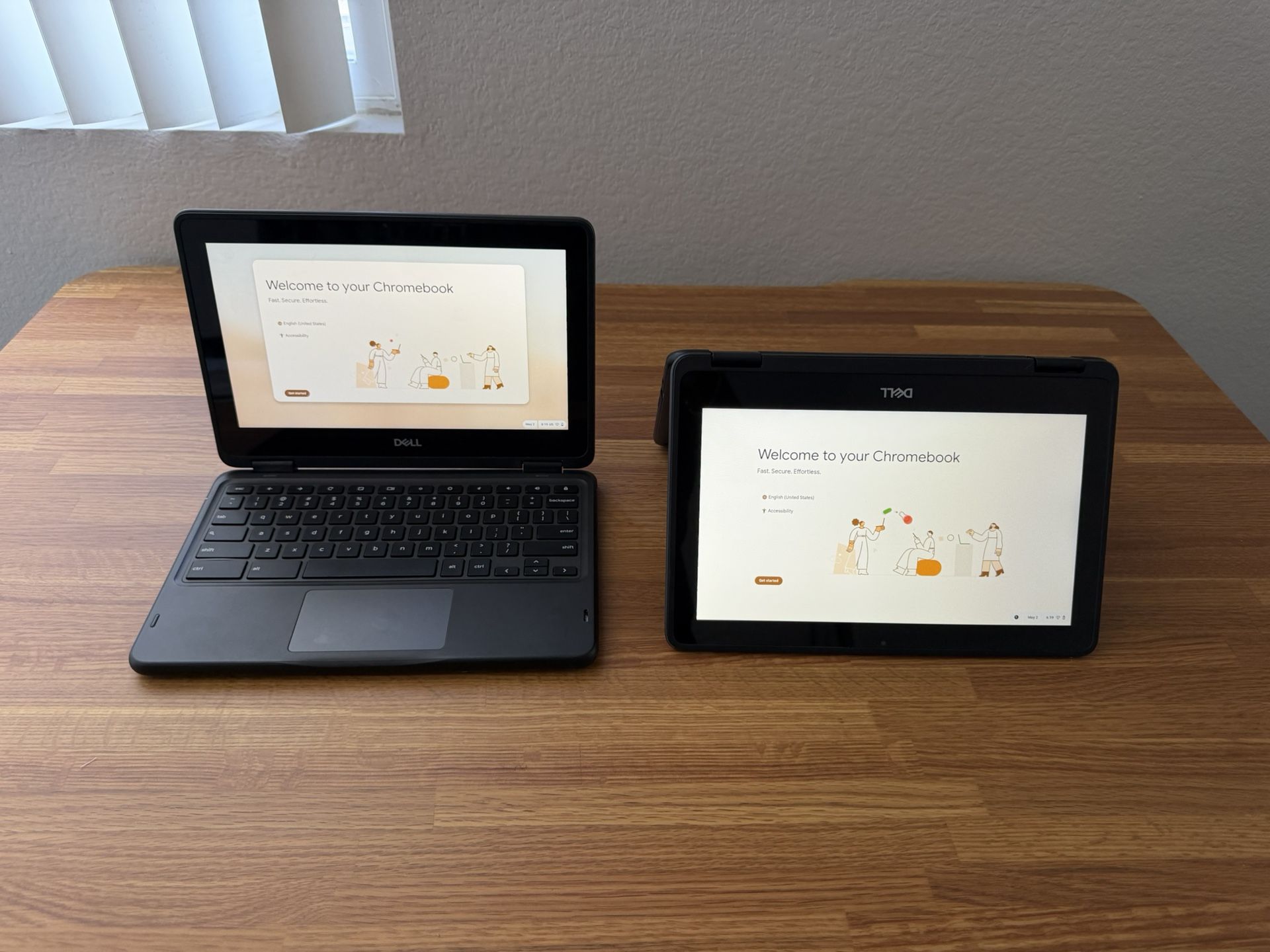 (2) Dell Chromebook 3100 2-in-1 Touchscreen