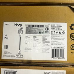 Dyson V8 Plus Cordless Vacuum, Silver/Nickel