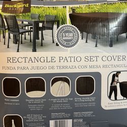 Patio Rectangle Set Cover