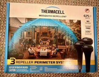 Thermacell Mosquito Repellent Perimeter Kit — 3 Zone, Never Used