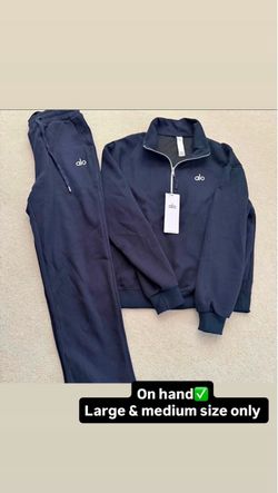 Alo Yoga Navy Tracksuit Set with Tags