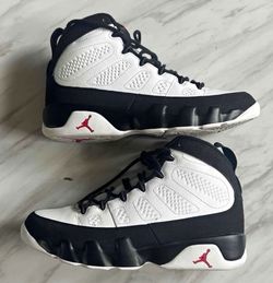 Air Jordan 9 Retro White Black Red size 10