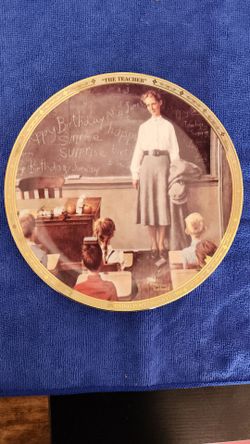 Norman Rockwell 'The Teacher' Collector Plate