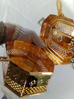 Jewelry Box Locking 24 Karat Gold